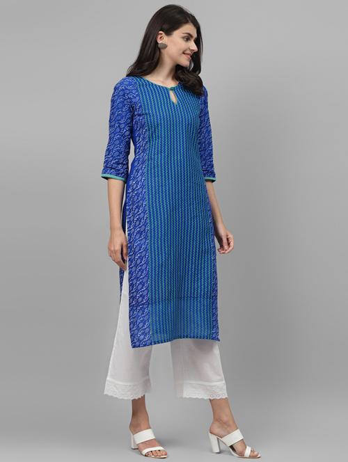 women's straight kurta - 19648991 - Very Small Image - 1