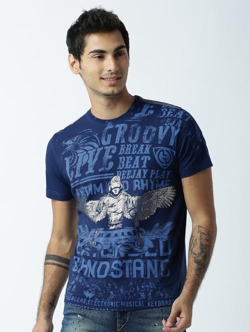 round neck printed regular t-shirt - 19649864 - Very Small Image - 1