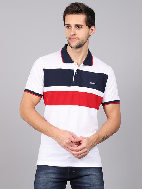 color block cotton polo t-shirt - 19656892 - Very Small Image - 1