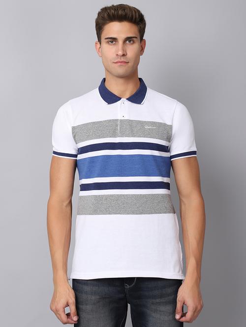 polo neck color block regular t-shirt  - 19656912 - Very Small Image - 1