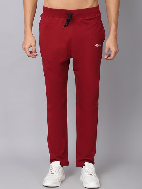 red solid track pant - 19657010 - Very Small Image - 1