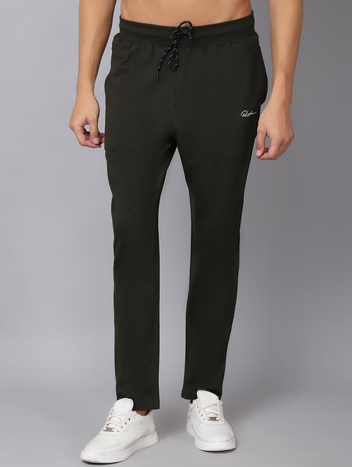 green solid track pant - 19657012 - Very Small Image - 1