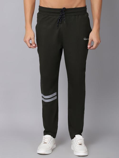 green solid track pant - 19657015 - Very Small Image - 1