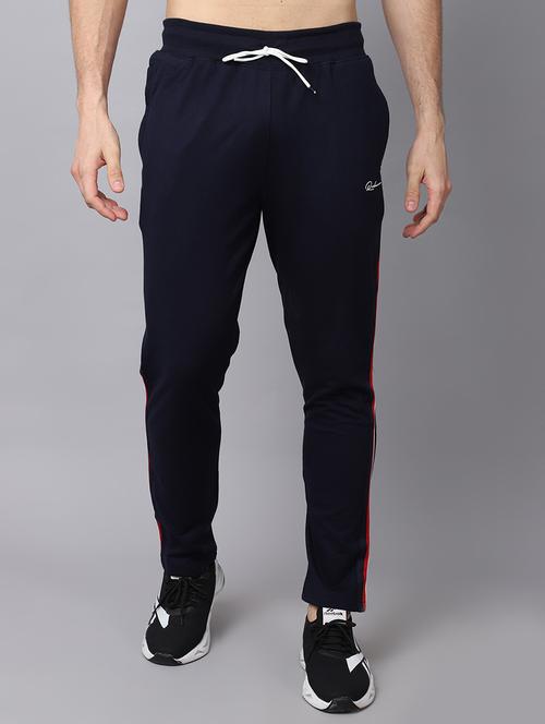 navy blue side stripe track pant - 19657023 - Very Small Image - 1