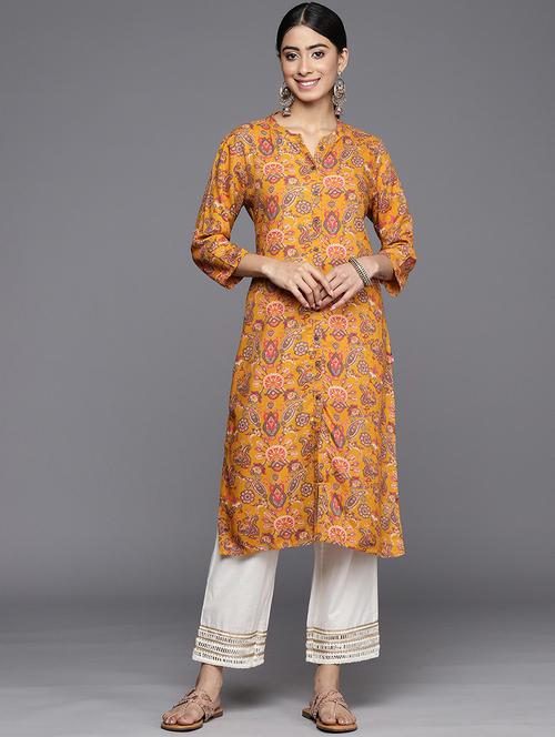 women's straight kurta - 19657640 - Very Small Image - 1