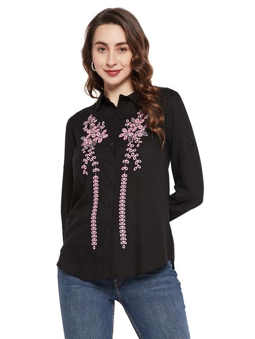 roll up sleeves solid regular shirt - 19660595 - Very Small Image - 1