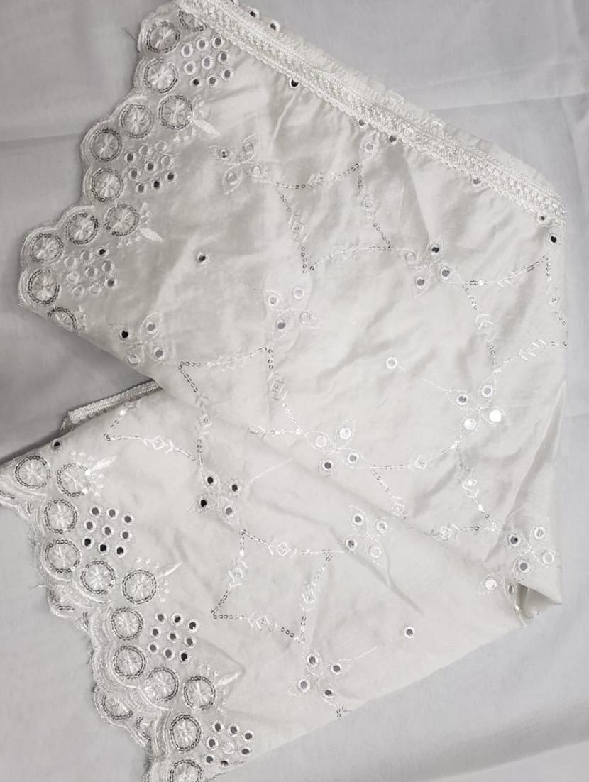 self design embroidered dupatta - 19662938 - Standard Image - 4
