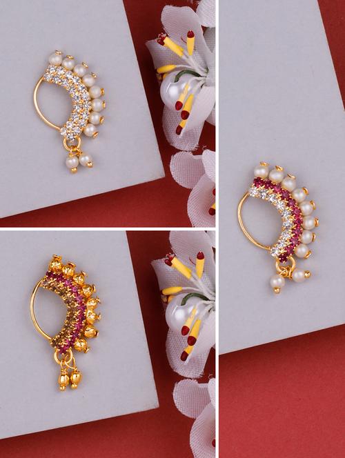 traditional maharashtrian nath nose ring for women and girls - 19663024 - Very Small Image - 1
