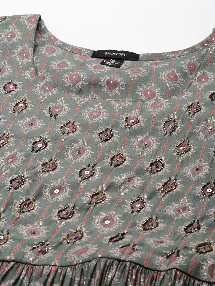 women printed kurta pant set - 19664963 - Zoom Image - 7
