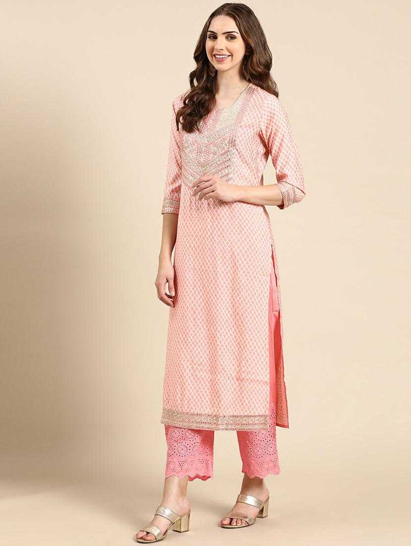women printed kurta pant set - 19664974 - Zoom Image - 2