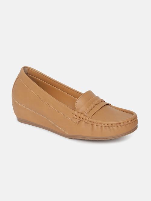 beige synthetic slip on loafers - 19665851 - Very Small Image - 1