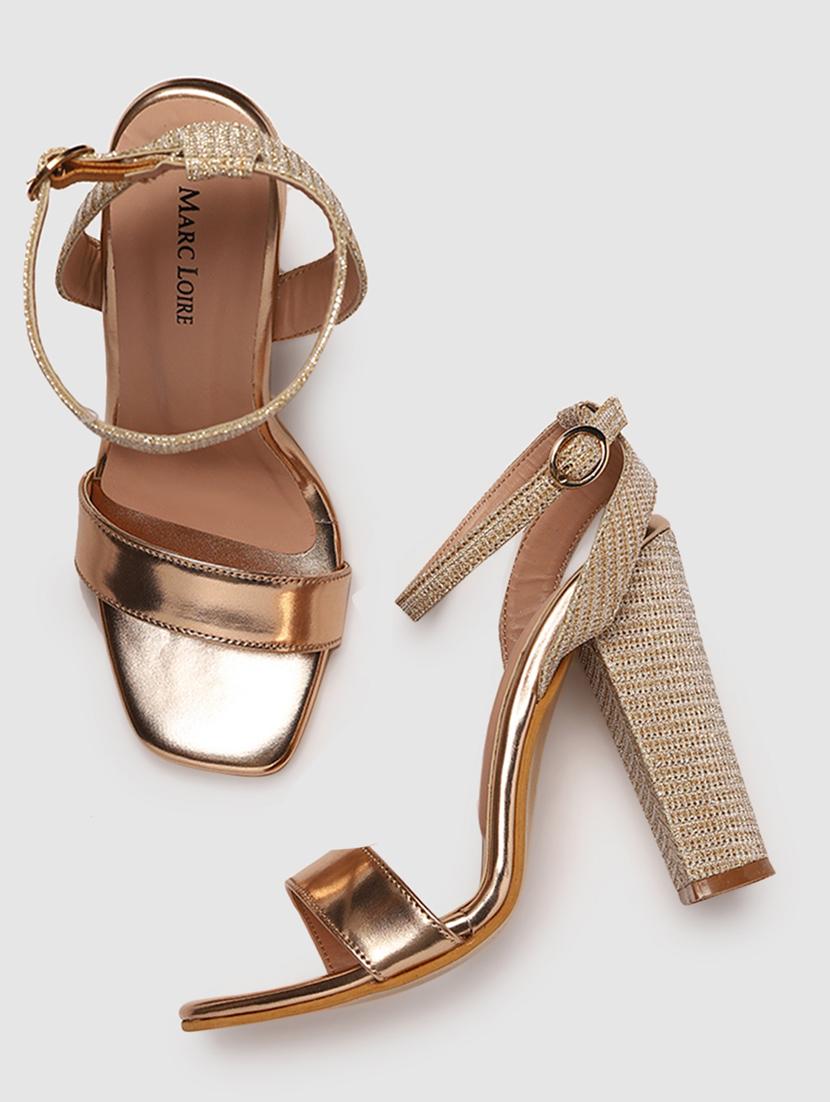 golden ankle strap sandal - 19666401 - Zoom Image - 3