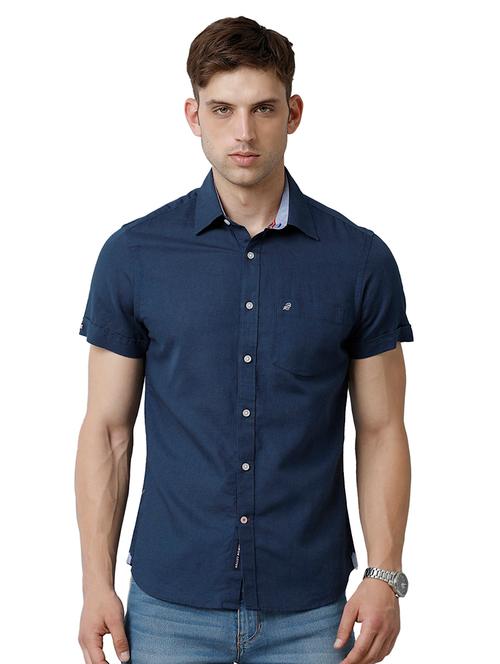 mens solid casual shirt - 19666492 - Very Small Image - 1