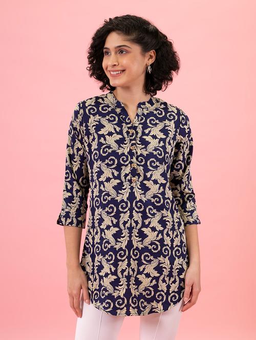printed straight kurti - 19666681 - Very Small Image - 1