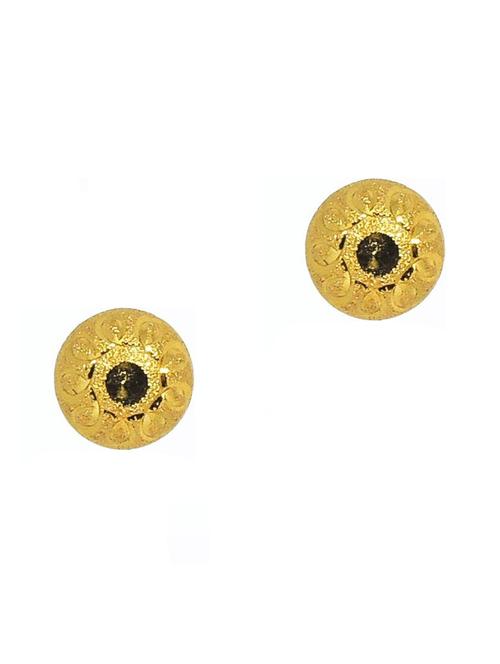 gold brass studs earring - 19666870 - Very Small Image - 1