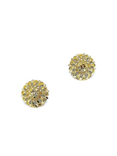 gold brass studs earring - 19666903 - Very Small Image - 1