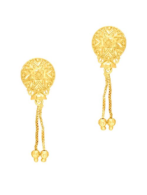 gold brass studs earring - 19666941 - Very Small Image - 1