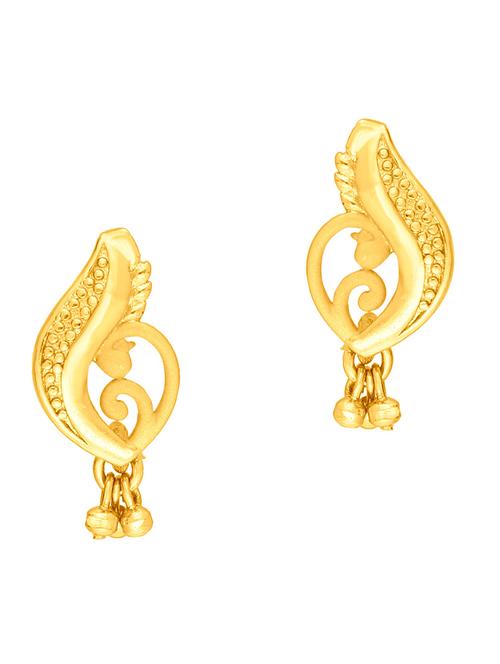 gold brass studs earring - 19666955 - Very Small Image - 1