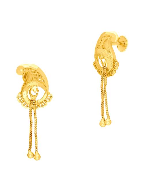 gold brass studs earring - 19666978 - Very Small Image - 1