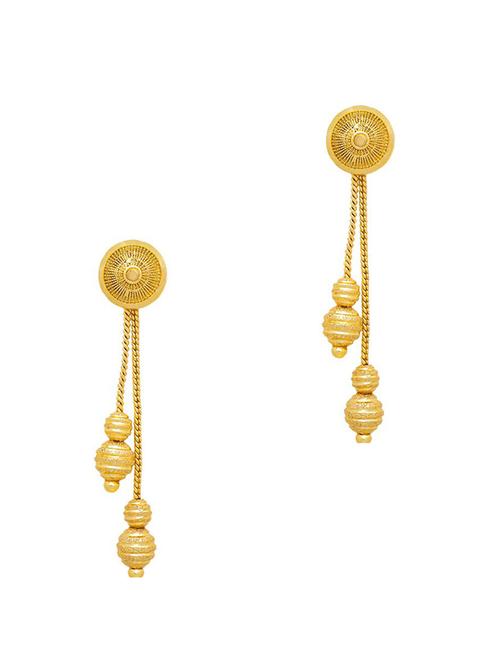 gold brass studs earring - 19667009 - Very Small Image - 1