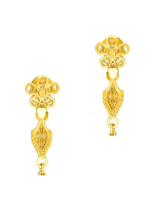 gold brass drop earring - 19667022 - Very Small Image - 1