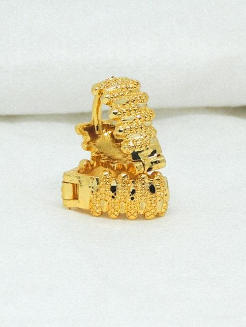 women gold plated clip-on earrings - 19667048 - Very Small Image - 1