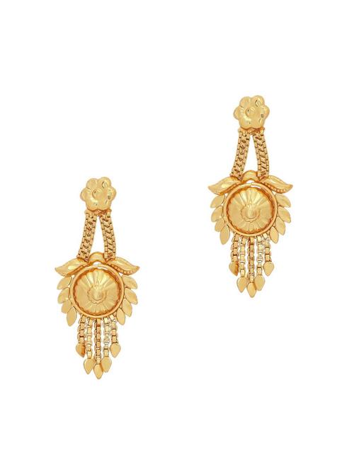 gold brass studs earring - 19667068 - Very Small Image - 1