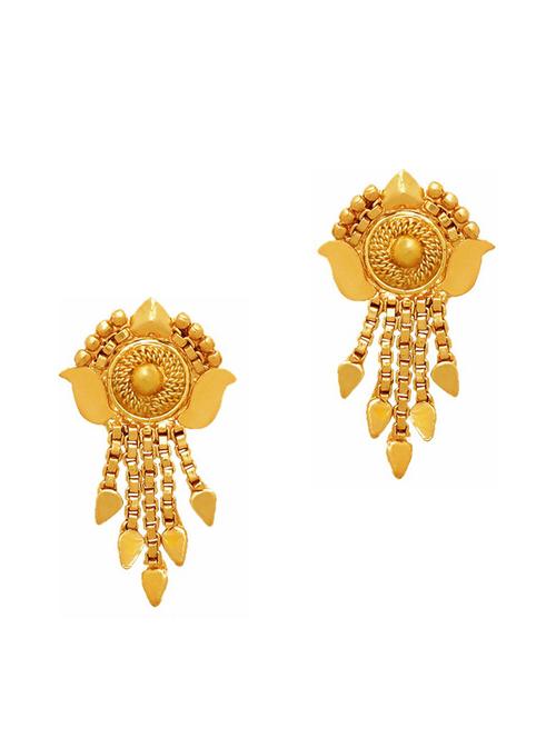 gold brass studs earring - 19667094 - Very Small Image - 1