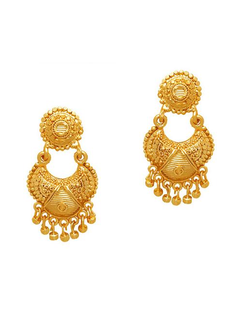 gold brass chandballi earring - 19667097 - Very Small Image - 1