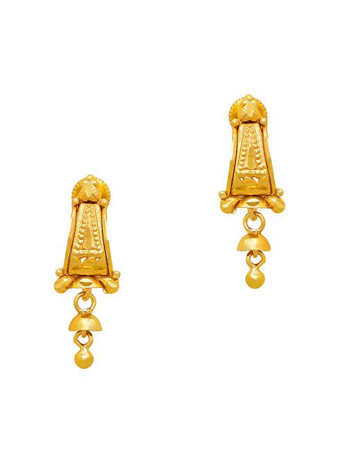 gold brass studs earring - 19667128 - Very Small Image - 1
