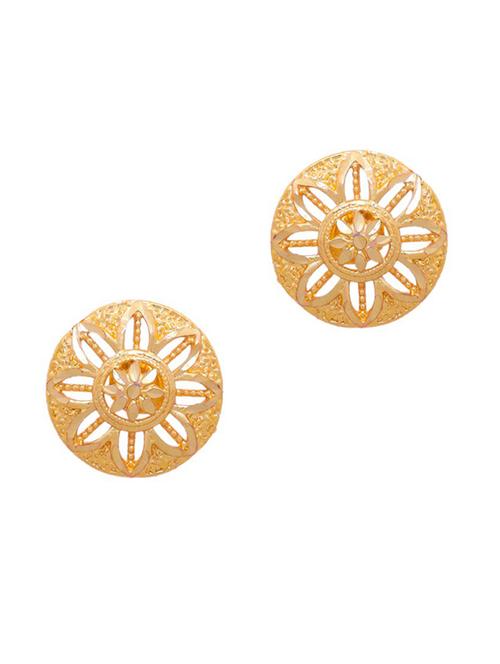 gold brass studs earring - 19667154 - Very Small Image - 1