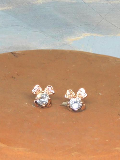 kitty heart bow diamond earrings - 19667193 - Very Small Image - 1