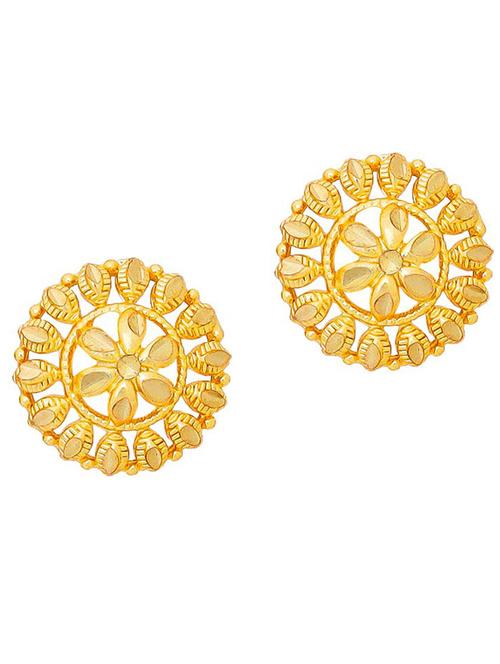 gold brass studs earring - 19667258 - Very Small Image - 1