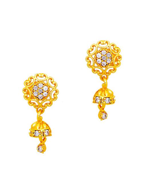 gold brass studs earring - 19667318 - Very Small Image - 1