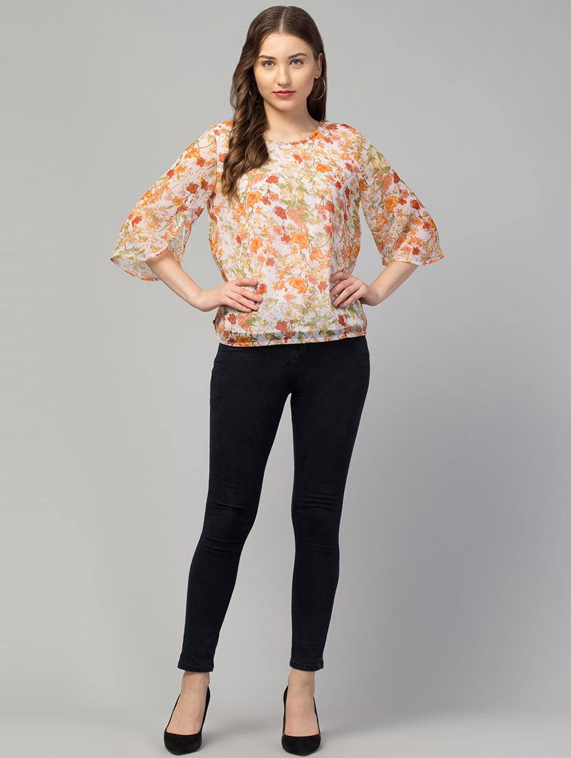 women's a line round neck top - 19670370 - Standard Image - 4