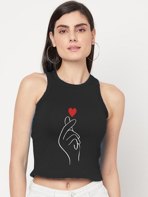 women's tank top round neck top - 19671059 - Very Small Image - 1