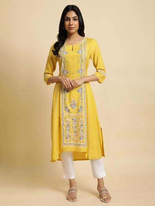 women's a-line kurta - 19684598 - Very Small Image - 1