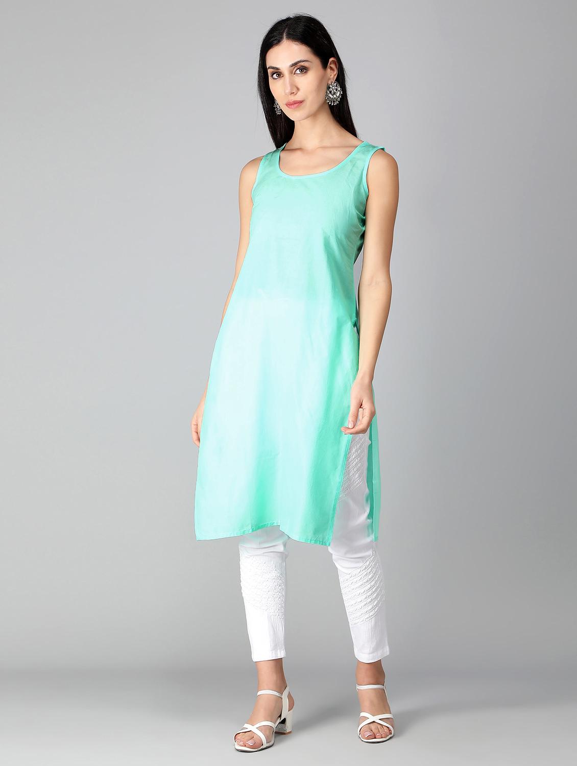 women's straight kurta - 19684605 - Zoom Image - 2