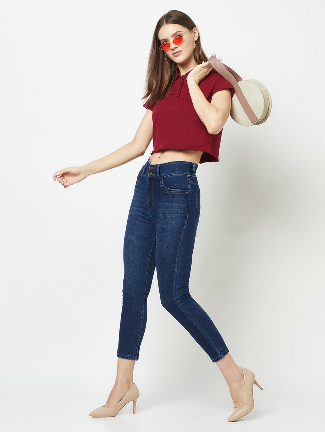 women's plain skinny fit jeans - 19685642 - Zoom Image - 4