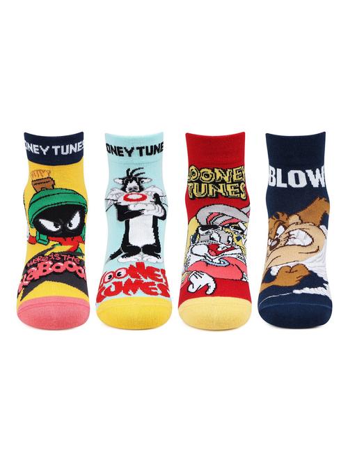 boys pack of 4 printed socks - 19688630 - Very Small Image - 1