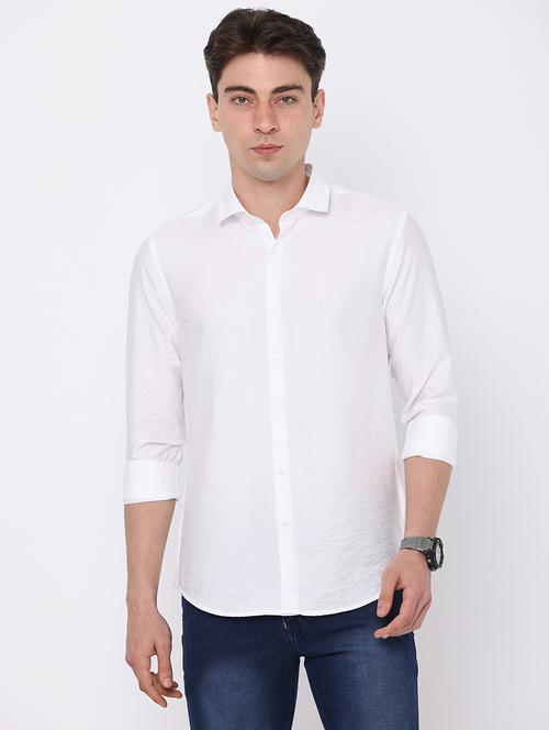 mens solid casual shirt - 19689430 - Very Small Image - 1