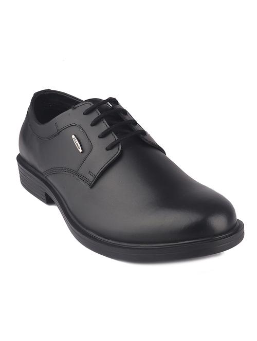 black leather laceup derbies - 19690298 - Very Small Image - 1