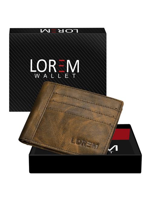 brown leatherette wallet - 19690861 - Very Small Image - 1