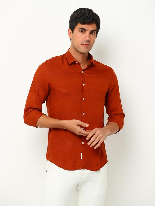 mens solid casual shirt - 19693267 - Very Small Image - 1