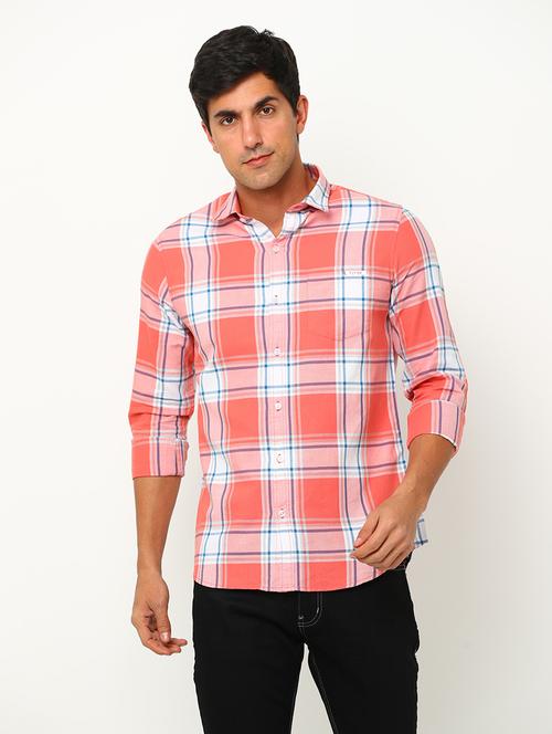 mens checks casual shirt - 19693273 - Very Small Image - 1