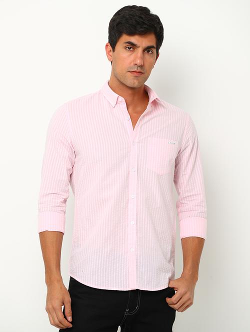 mens stripes casual shirt - 19693283 - Very Small Image - 1