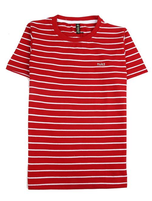 boys round neck striped t-shirt - 19694338 - Very Small Image - 1
