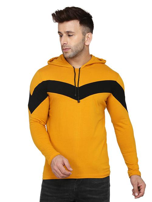 color block hooded t-shirt - 19694430 - Very Small Image - 1