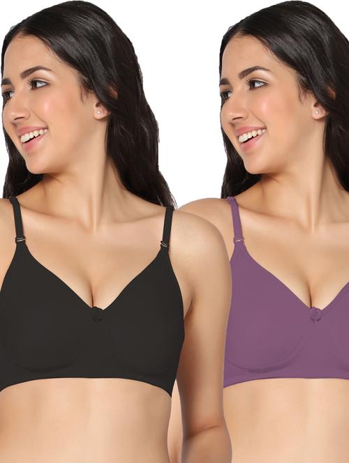 multi colored cotton combos bra - 19695686 - Very Small Image - 1