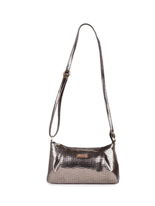 silver leatherette (pu) sling bag - 19695798 - Very Small Image - 1